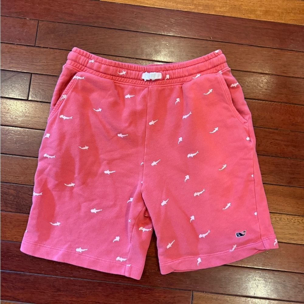 Vineyard Vines Red Shark Print Shorts